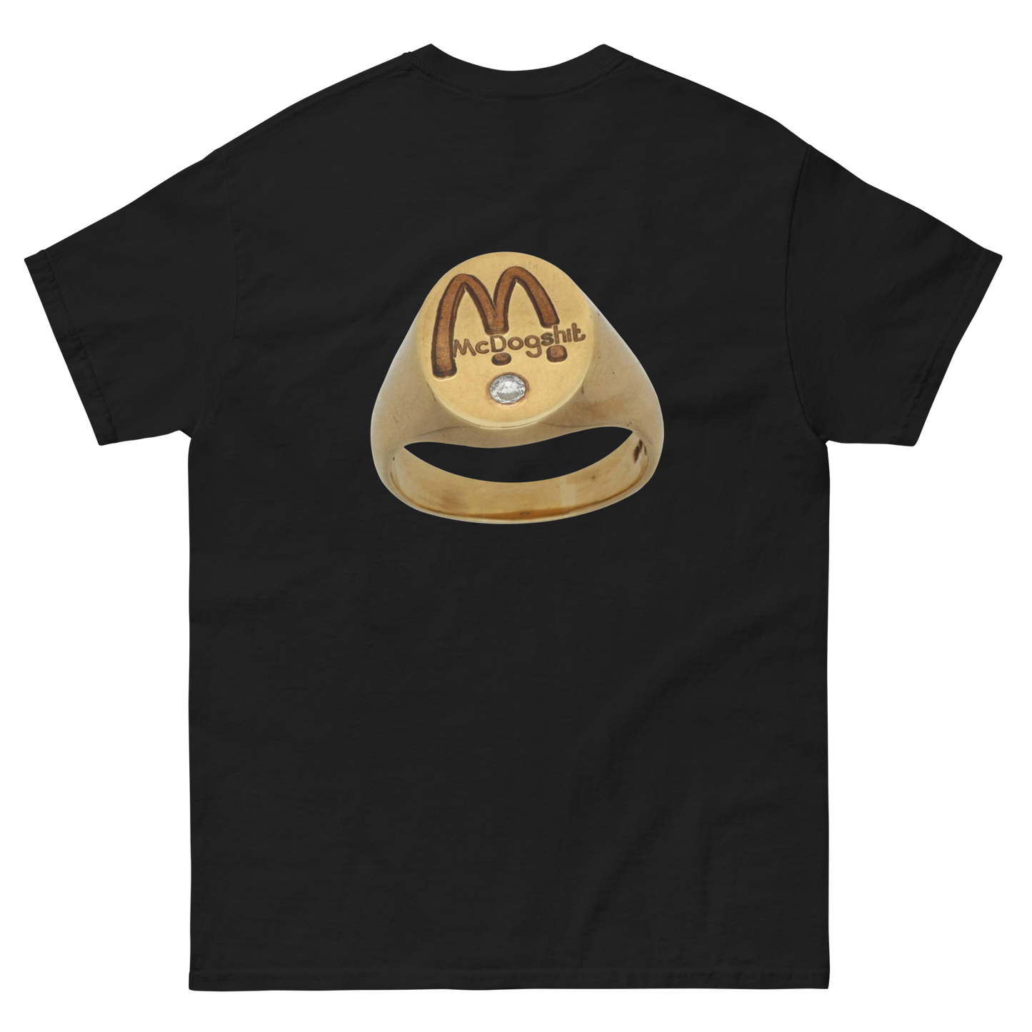 [BB] McDogshit tshirt BACK RING PRINT