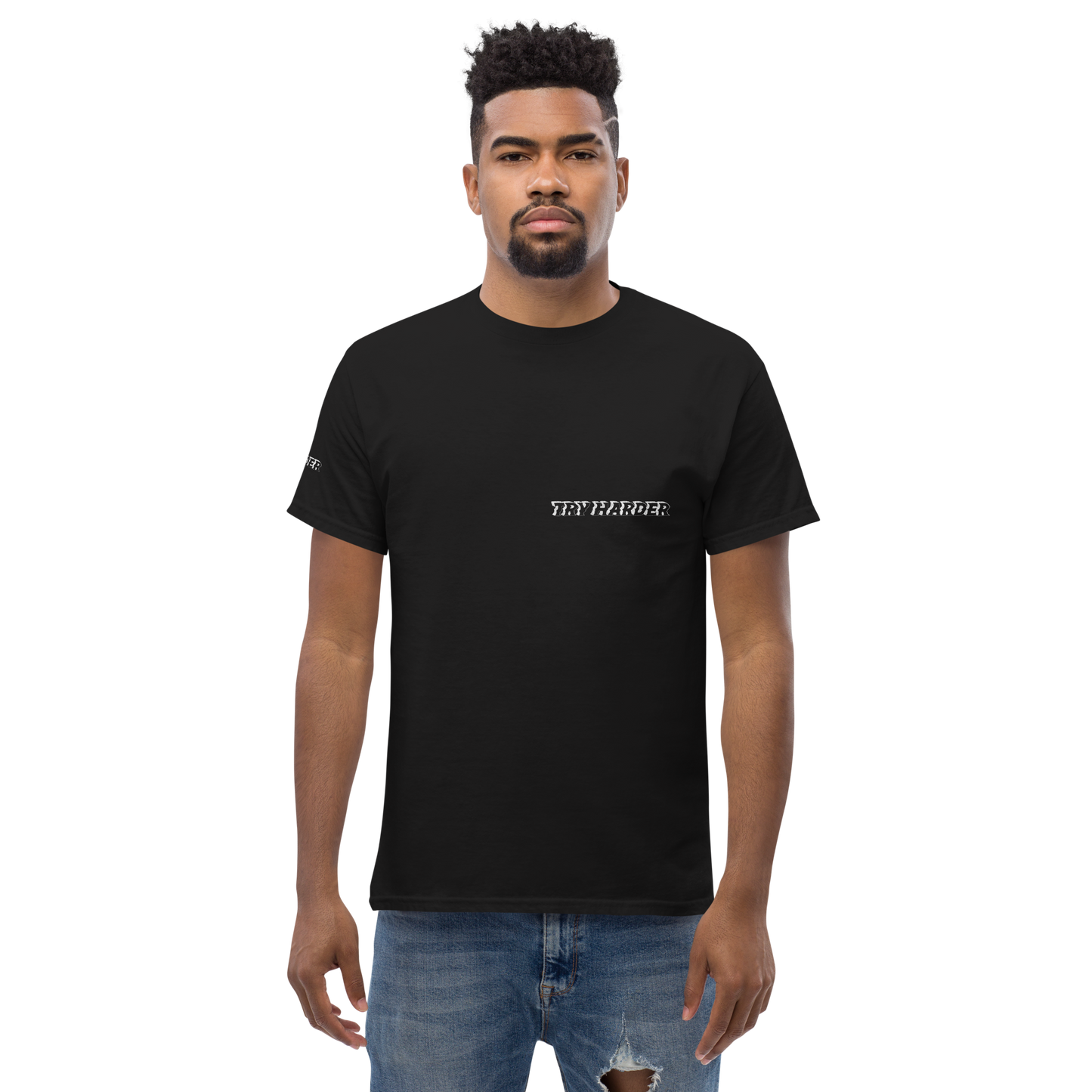 [BB] Try Harder BLACK tshirt