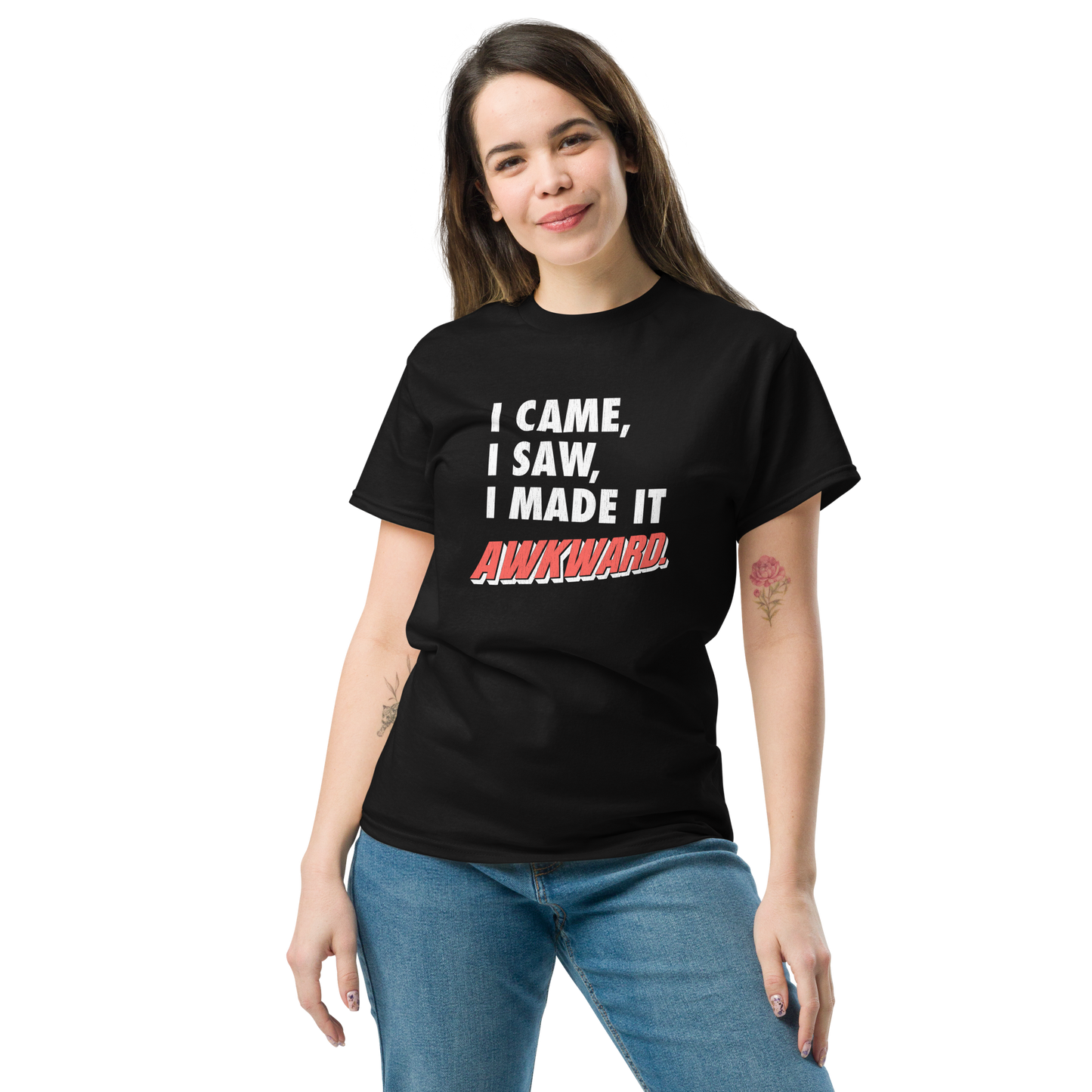 [AA] I Made It Awkward Tshirt (w/vintage texture)